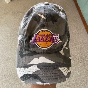 Lakers baseball cap in camouflage